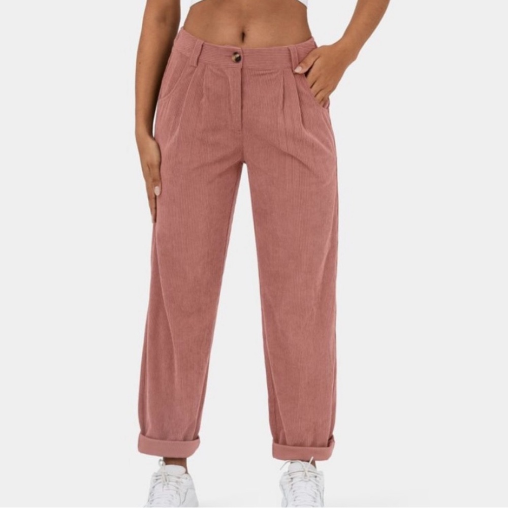 Halara Women's Pink Corduroy Pants